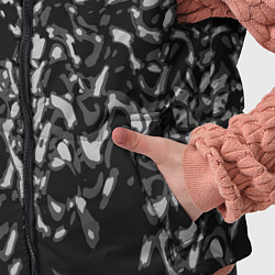 Детский жилет Абстрактный узор в темных серых тонах, цвет: 3D-черный — фото 2