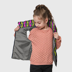 Детский жилет Striped multicolored pattern Сердце, цвет: 3D-светло-серый — фото 2