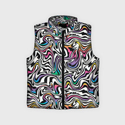 Детский жилет Цветная оптическая иллюзия, цвет: 3D-светло-серый