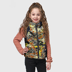 Детский жилет Авангардный экспрессивный паттерн Fashion trend, цвет: 3D-красный — фото 2