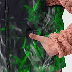 Детский жилет Pubg - зелёное пламя, цвет: 3D-светло-серый — фото 2