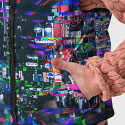 Детский жилет Ночной город - glitch, цвет: 3D-светло-серый — фото 2