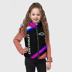 Детский жилет Chevrolet speed lights, цвет: 3D-черный — фото 2