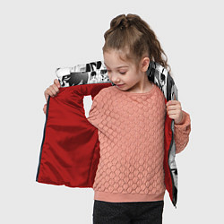 Детский жилет Скрытые вещи паттерн, цвет: 3D-красный — фото 2