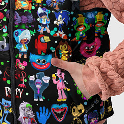 Детский жилет Персонажи из разных игр, цвет: 3D-красный — фото 2