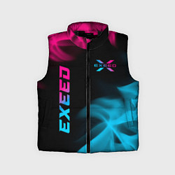 Детский жилет Exeed - neon gradient: символ и надпись вертикальн