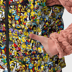 Детский жилет Симпсоны все Герои, цвет: 3D-черный — фото 2
