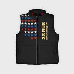 Детский жилет 23 RUS Краснодар, цвет: 3D-красный