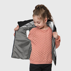 Детский жилет Абстрактные тени и геометрические фигуры, цвет: 3D-светло-серый — фото 2