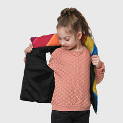 Детский жилет Радужные полоски, цвет: 3D-черный — фото 2