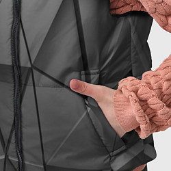 Детский жилет Треугольники серые, цвет: 3D-красный — фото 2