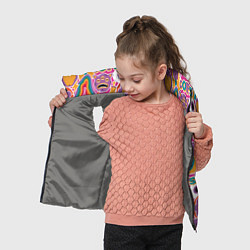 Детский жилет Психоделические страшилки, цвет: 3D-светло-серый — фото 2