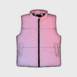 Детский жилет Градиент - розовая пастель, цвет: 3D-черный