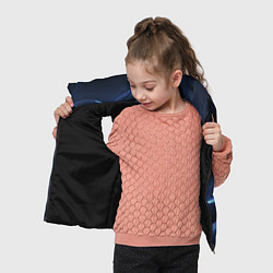 Детский жилет Свечение - абстракция, цвет: 3D-черный — фото 2