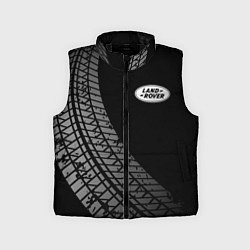 Детский жилет Land Rover tire tracks, цвет: 3D-черный