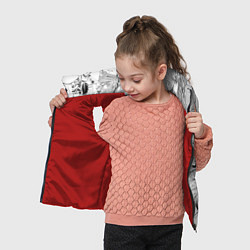 Детский жилет Дарованный паттерн, цвет: 3D-красный — фото 2