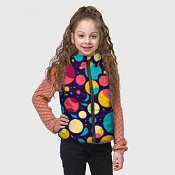 Детский жилет Яркие позитивные кружочки, цвет: 3D-светло-серый — фото 2