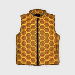 Детский жилет Volumetric honeycombs, цвет: 3D-светло-серый