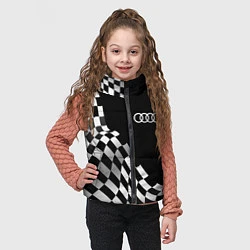 Детский жилет Audi racing flag, цвет: 3D-черный — фото 2