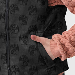 Детский жилет Черные драконы, цвет: 3D-красный — фото 2