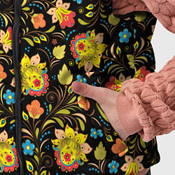 Детский жилет Русский яркий узор, цвет: 3D-черный — фото 2