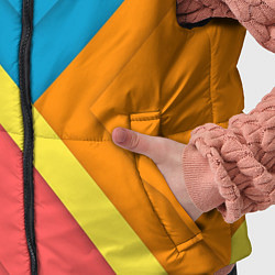 Детский жилет Простейший геометрический узор, цвет: 3D-светло-серый — фото 2