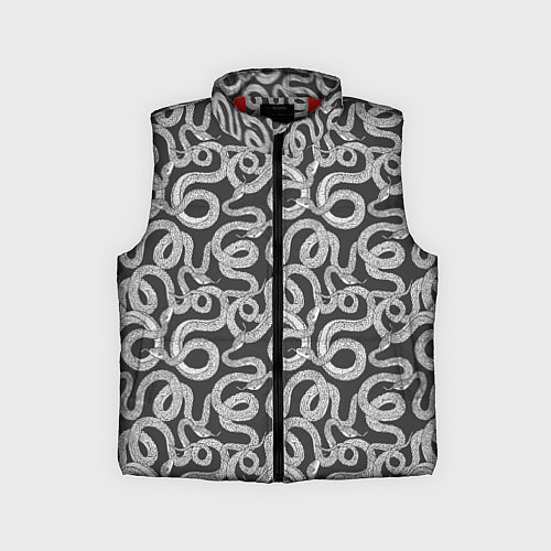 Детский жилет Змея с языком / 3D-Красный – фото 1