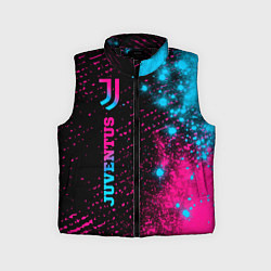 Детский жилет Juventus - neon gradient: по-вертикали, цвет: 3D-черный