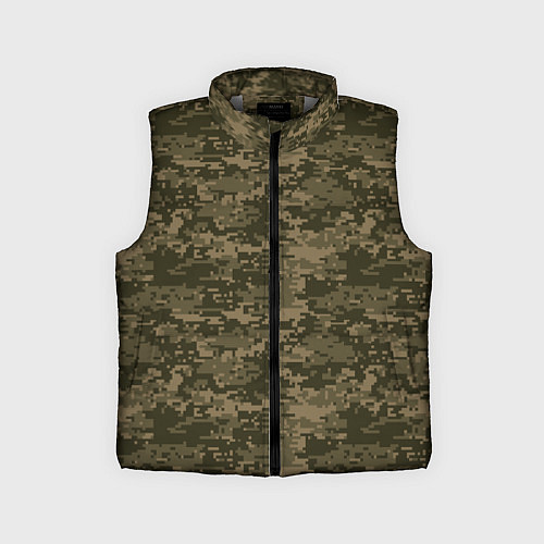 Детский жилет Камуфляж AOR-1 мелкий / 3D-Светло-серый – фото 1