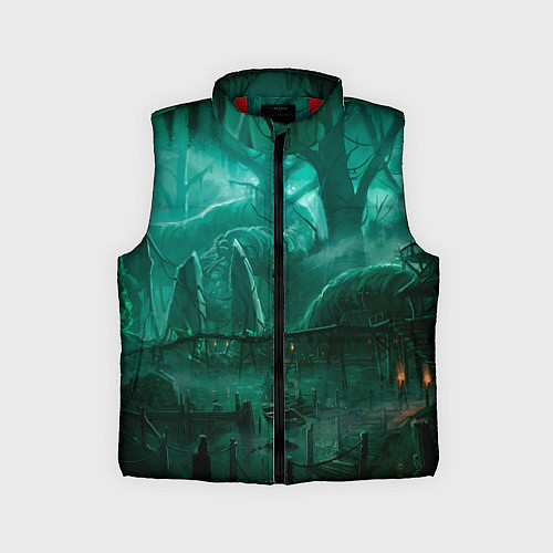 Детский жилет Причал у болота / 3D-Красный – фото 1
