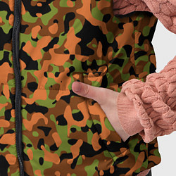 Детский жилет Камуфляж осенний лес мелкий, цвет: 3D-черный — фото 2