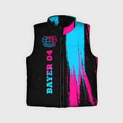 Детский жилет Bayer 04 - neon gradient: по-вертикали, цвет: 3D-черный