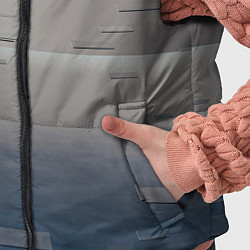 Детский жилет Космос и абстрактные стёкла, цвет: 3D-красный — фото 2