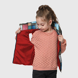 Детский жилет Джинсовые лоскуты - пэчворк, цвет: 3D-красный — фото 2