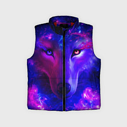 Детский жилет Волшебный звездный волк, цвет: 3D-красный