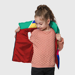Детский жилет FIRM ретро раскраска, цвет: 3D-красный — фото 2