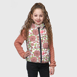 Детский жилет Фламинго и лотосы, цвет: 3D-черный — фото 2