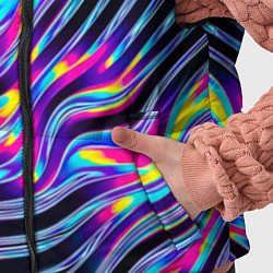 Детский жилет Голографические полосы, цвет: 3D-черный — фото 2