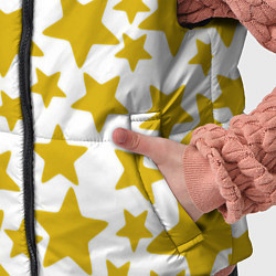 Детский жилет Жёлтые звезды, цвет: 3D-черный — фото 2