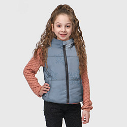 Детский жилет Серый снег, цвет: 3D-красный — фото 2