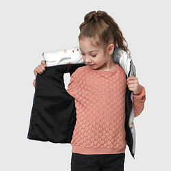 Детский жилет Цветочный Узор, цвет: 3D-черный — фото 2