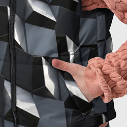 Детский жилет Выпирающие кубы - металлическая броня, цвет: 3D-черный — фото 2