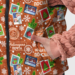 Детский жилет Новогодняя почта, цвет: 3D-красный — фото 2