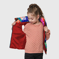 Детский жилет Птички, снежинки и заячьи ушки, цвет: 3D-красный — фото 2