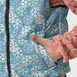 Детский жилет Узор из разноцветных снежинок, цвет: 3D-светло-серый — фото 2
