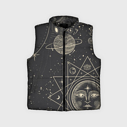Детский жилет Мистические узоры, цвет: 3D-черный