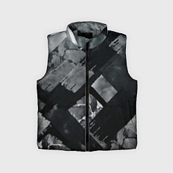 Детский жилет Серые полосы, цвет: 3D-светло-серый