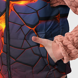 Детский жилет Неоновая лава - течение, цвет: 3D-черный — фото 2