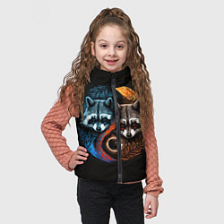 Детский жилет Инь-янь еноты, цвет: 3D-красный — фото 2