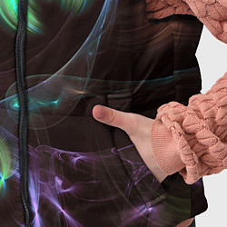 Детский жилет Магические фиолетовые волны и цветные космические, цвет: 3D-черный — фото 2